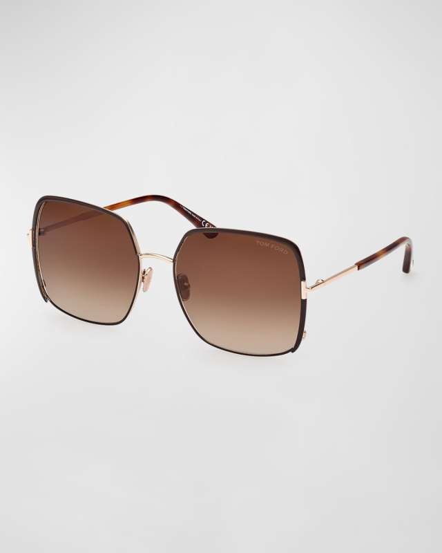 Raphaela Mixed-Media Butterfly Sunglasses